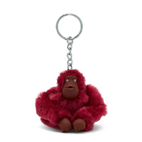 Kipling Sven Small Classic Sven Monkey Keychain Accessories Beet Red | AU 2007LI